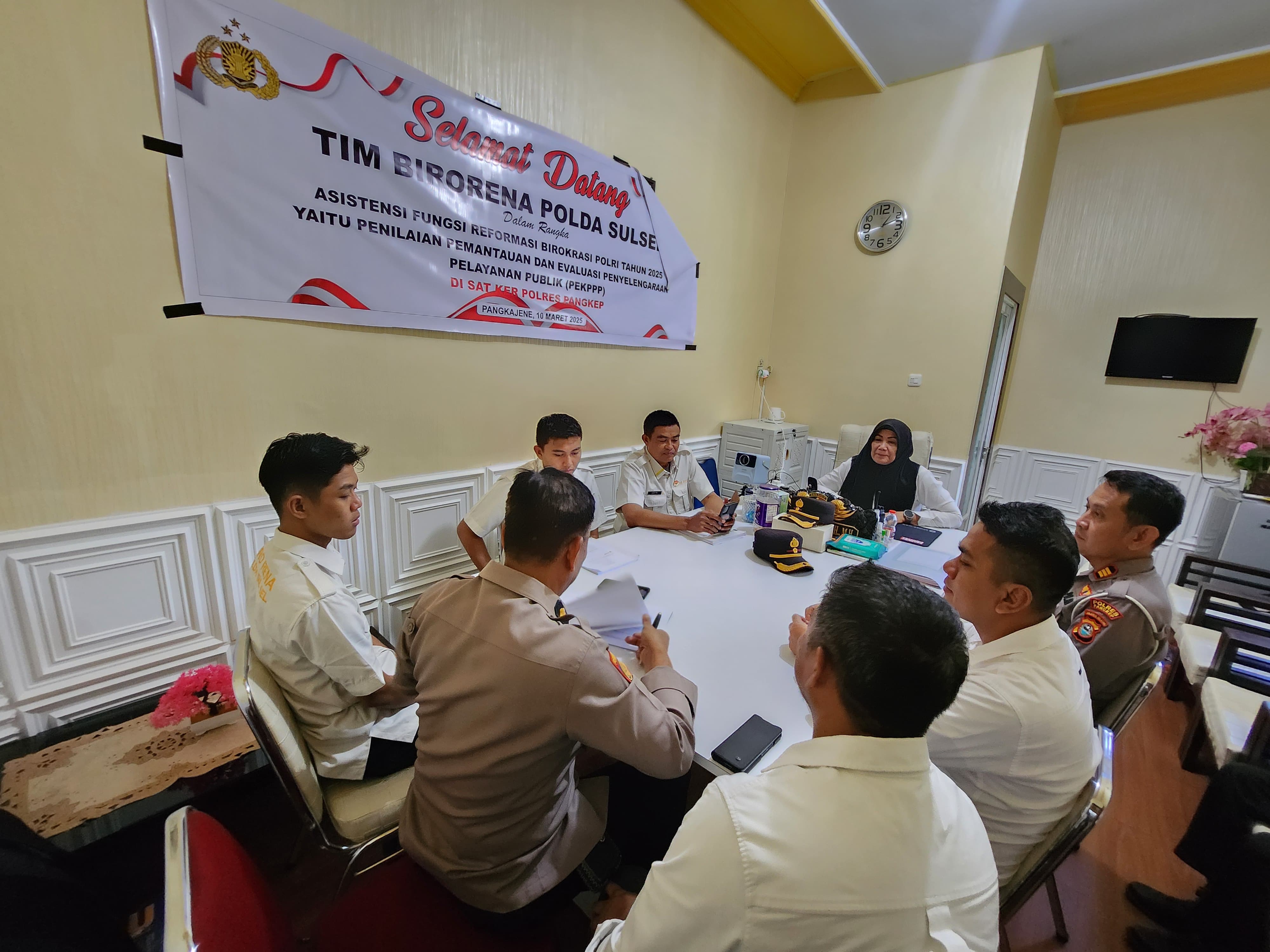 Asistensi Fungsi Reformasi Birokrasi Polri Tahun 2025 Dan Pemantauan Evaluasi Kinerja Penyelenggara Pelayanan Publik