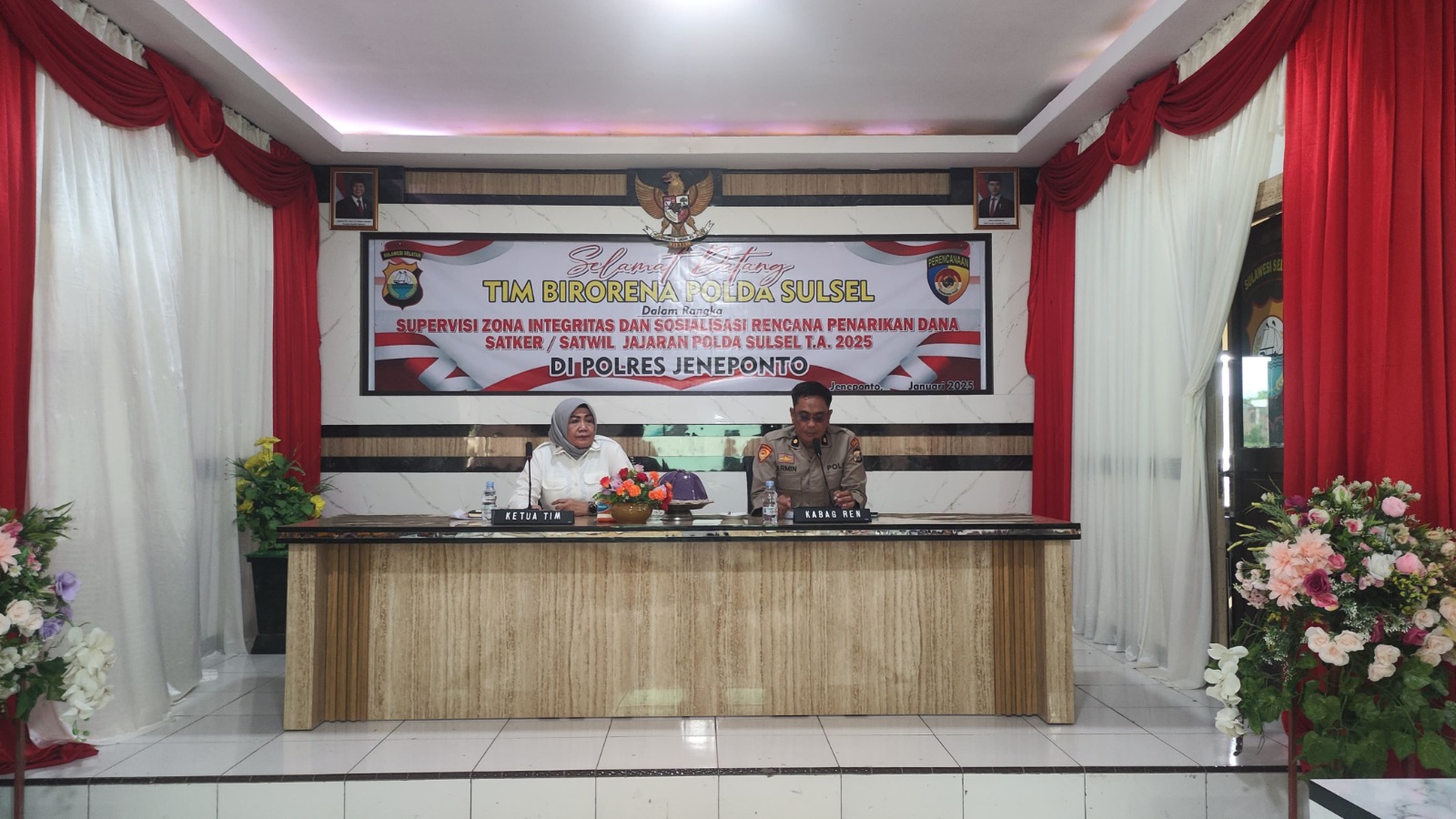 Supervisi Zona Integritas di Polres Jeneponto, KOMPOL Hartati Sosialisasikan Perubahan Pengisian EPZI