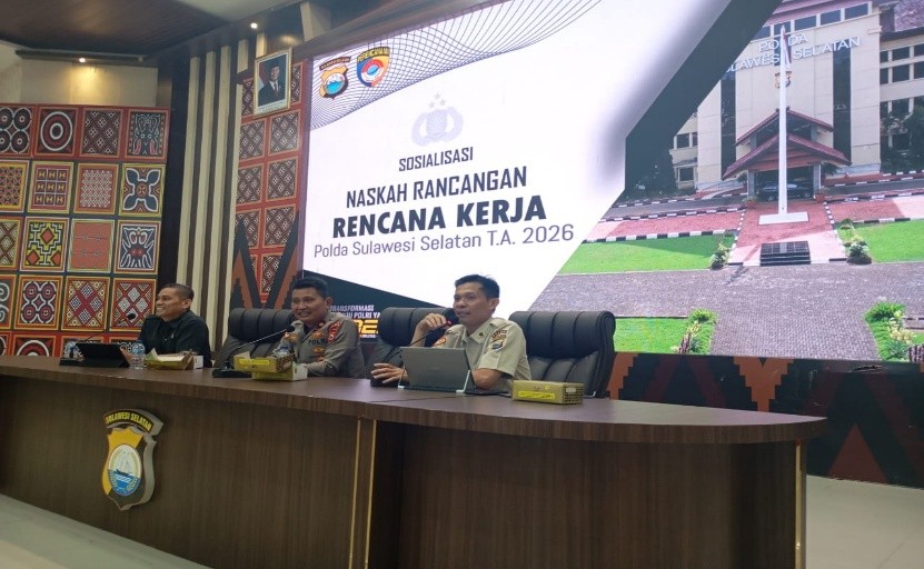 Birorena Polda Sulsel melaksanakan Sosialisasi Naskah Ranrenja Polda Sulsel T.A. 2026.