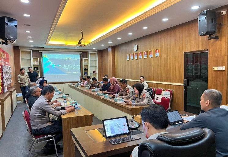 Bag Strajemen melaksanakan rapat bersama Tim Pokja Penyusunan Naskah Ranrenja Polda Sulsel T.A. 2026