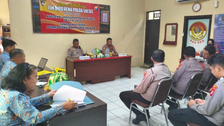 Kegiatan Asistensi Penggunaan Anggaran TW I TA 2025 Di Polres Gowa