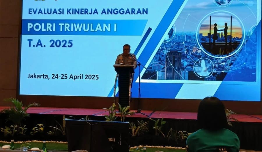 Personal bagdalprogar birorena polda sulsel menghadiri kegiatan rapat Evaluasi Kinerja Anggaran polri TW I TA 2025 di Jakarta