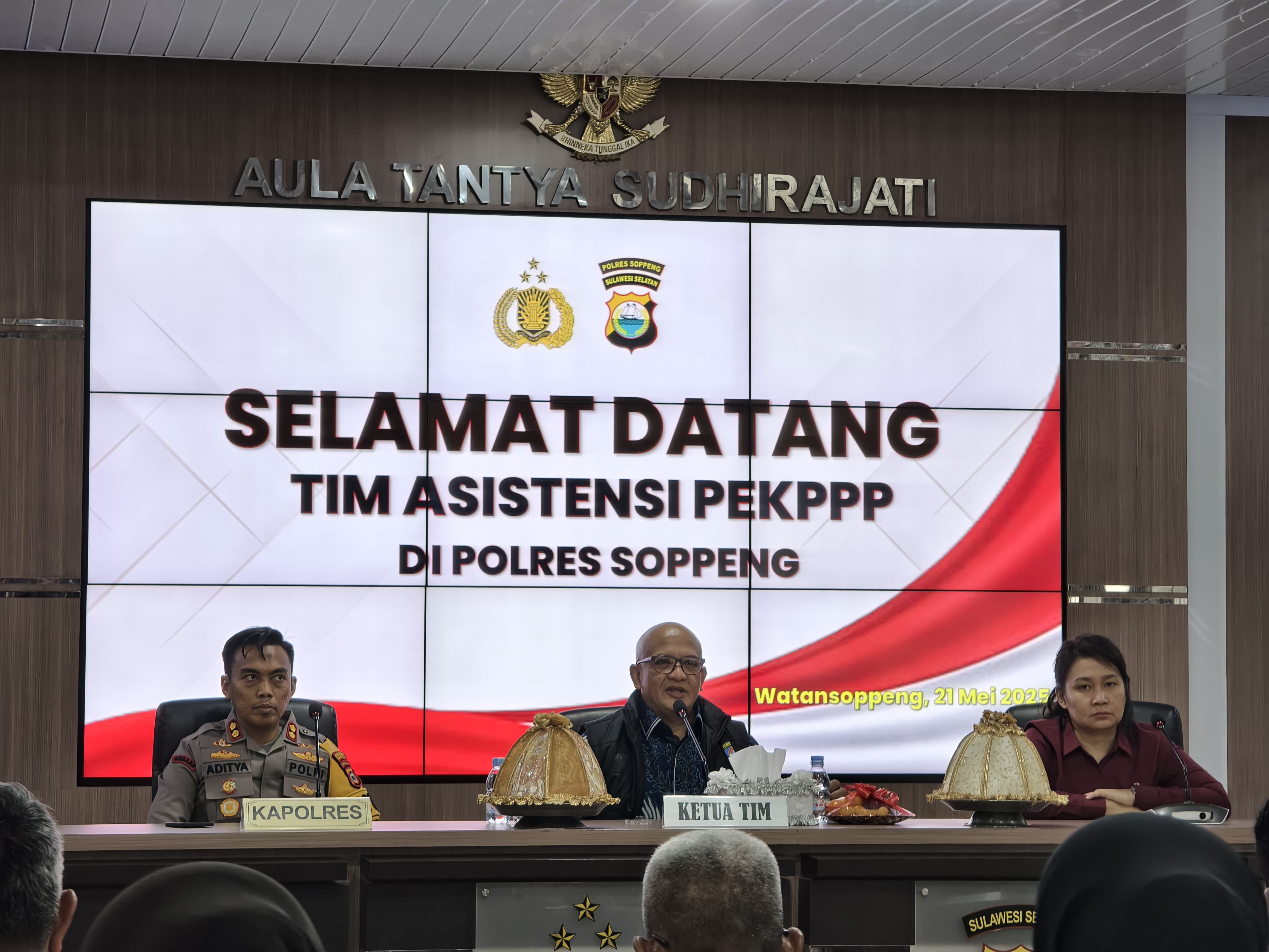 BAG RBP RORENA POLDA SULSEL LAKUKAN PENDAMPINGAN TIM PEKPPP POLRI DI POLRES SOPPENG