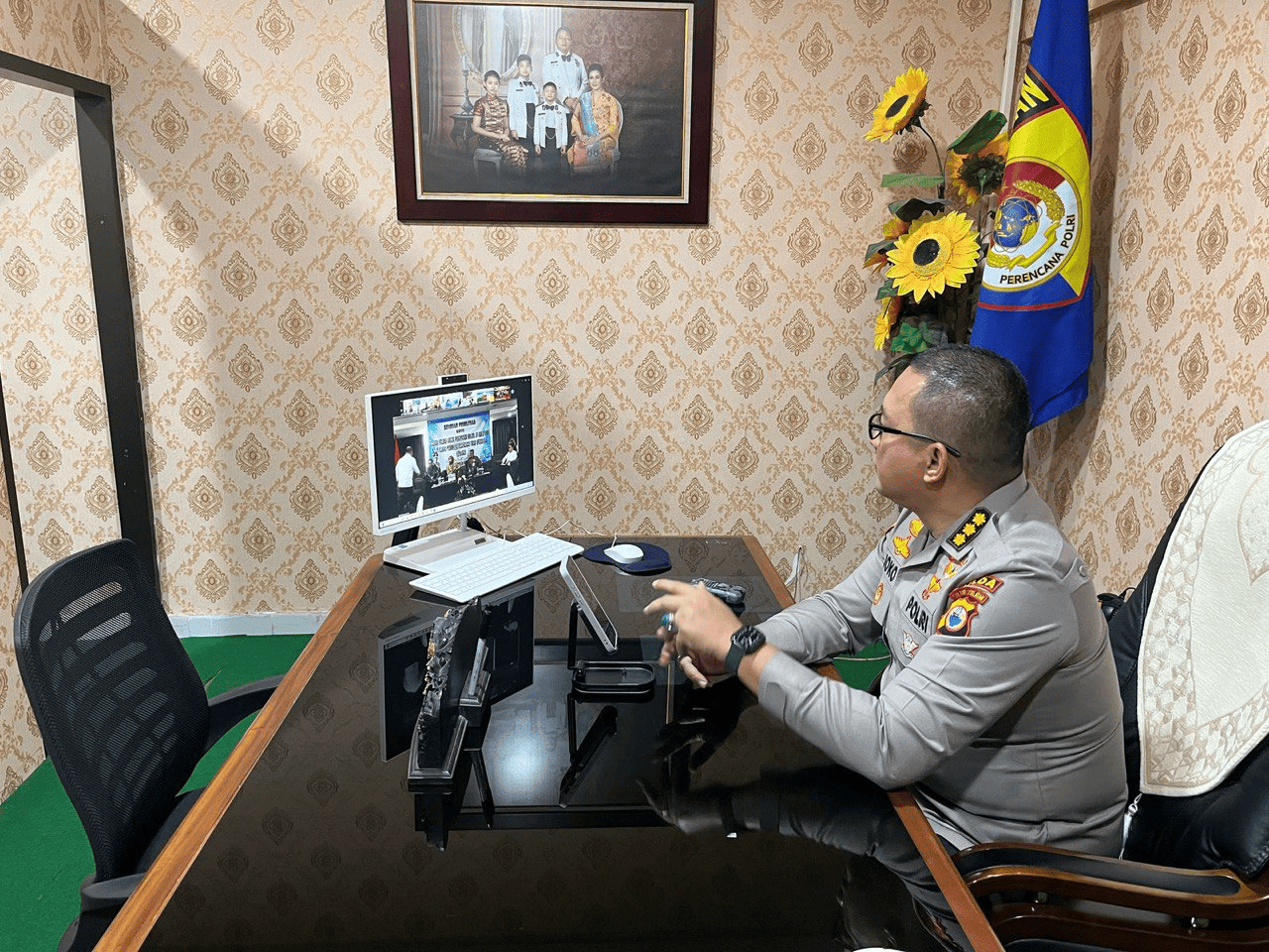 Kombes Pol. Joko Tutukonoto Ikuti Seminar Virtual Puslitbang Polri Terkait Evaluasi Kualitas Gudang Senjata Api dan Amunisi