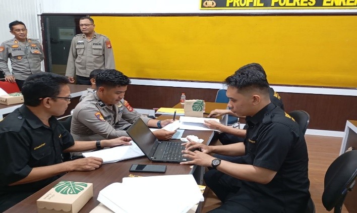 Bag Strajemen Rorena Polda Sulsel melaksanakan Asistensi Naskah Ranrenja Polres jajaran Polda Sulsel.