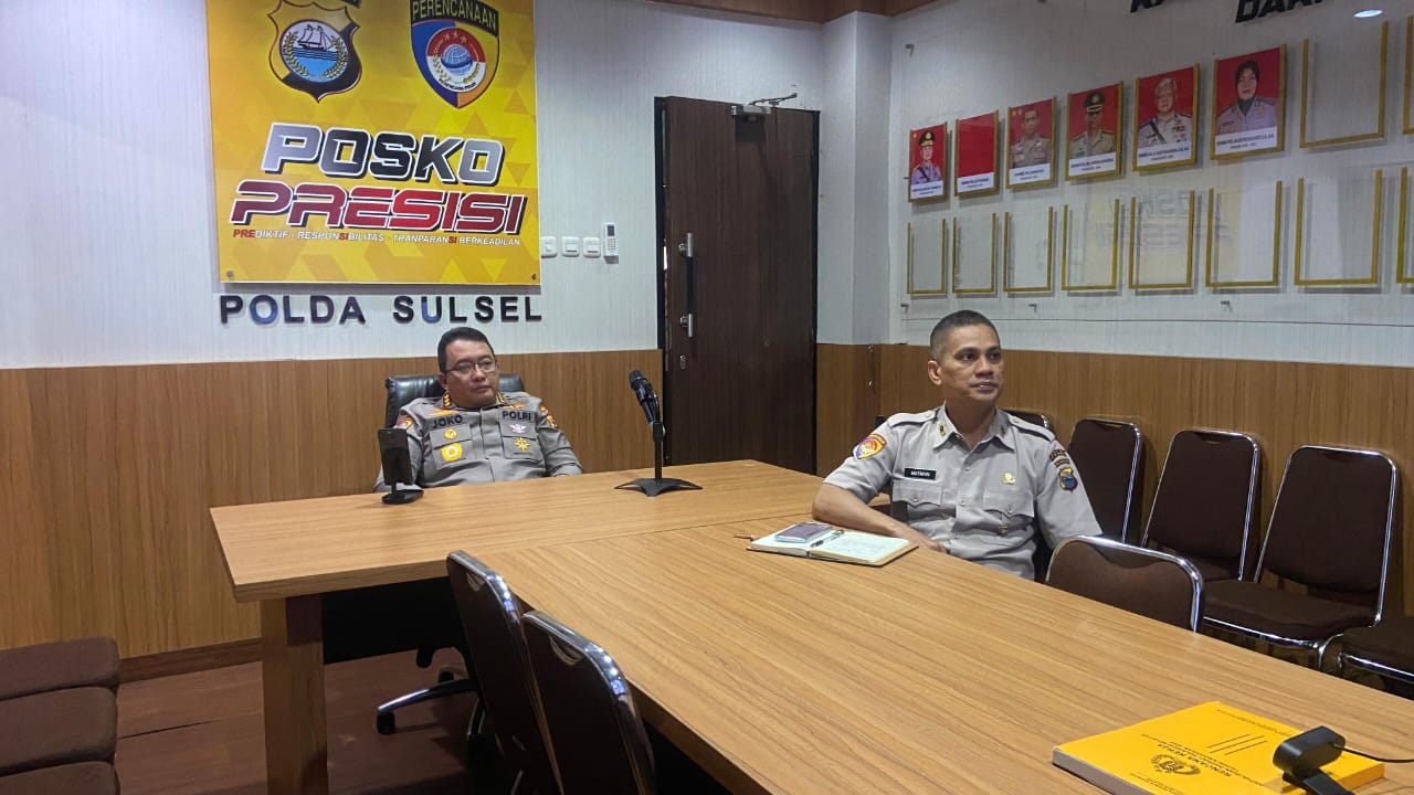 Kombes Pol. Joko Tutukonoto, S.H., S.I.K.  Mengikuti Anev Aplikasi Satgas Presisi Secara Daring