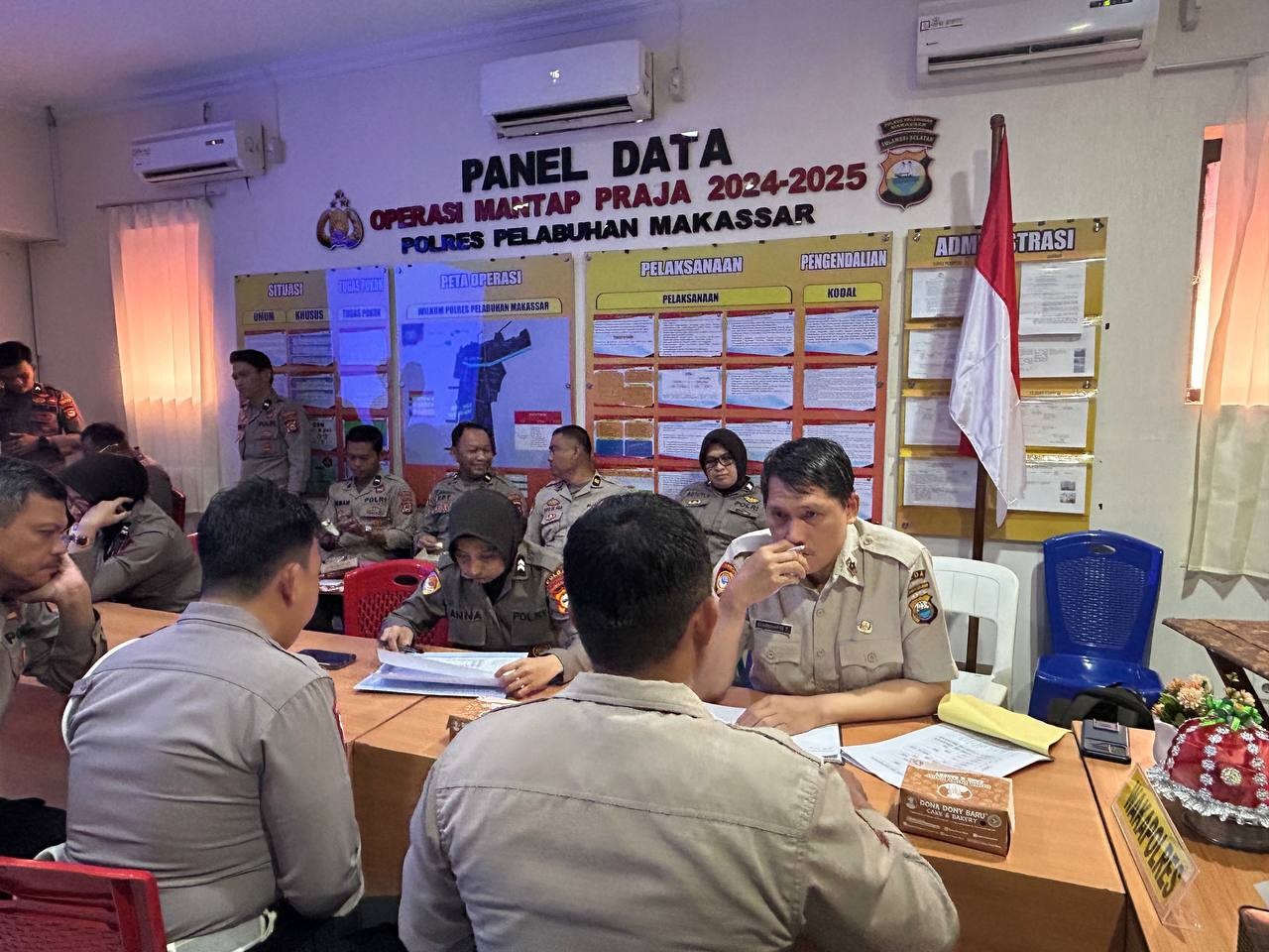 Sosialisasi Rencana Penarikan Dana (RPD) Satker Jajaran Polda SulSel T.A. 2025 di Polres Pelabuhan Makassar